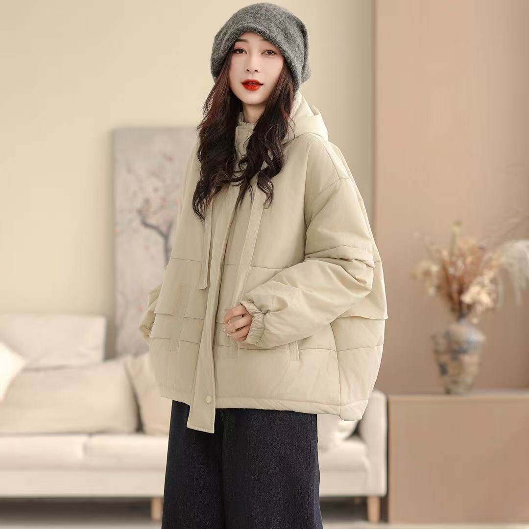 25年冬款棉衣女加棉加厚保暖棉服宽松休闲韩版学院风棉袄新款外套