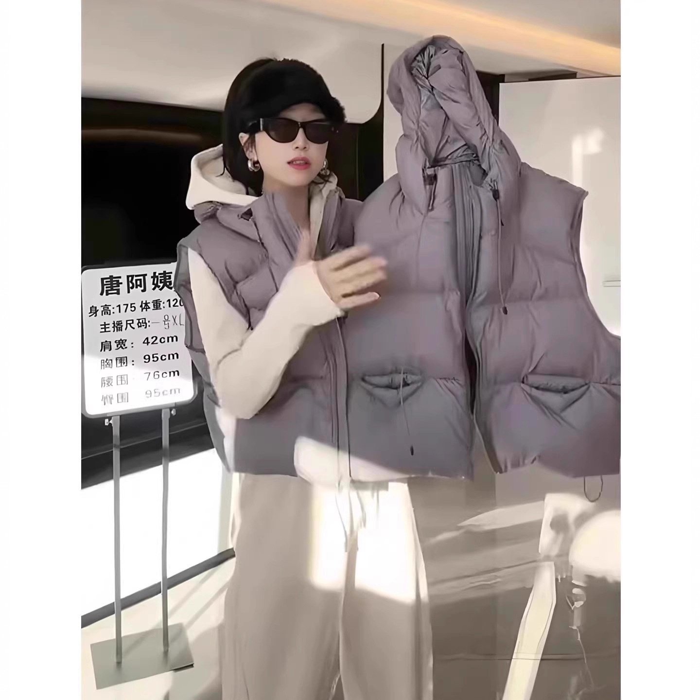 羽绒马甲女2025秋冬新款韩版宽松休闲百搭加厚保暖背心坎肩上衣潮