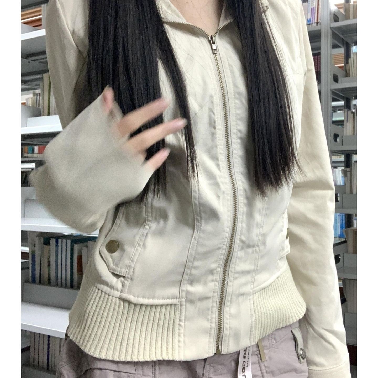 短款工装夹克女薄款立领修身显瘦春秋中性外套小众宽松休闲上衣,运动服/休闲服装,棒球服,淘宝优惠券,粉丝福利购,淘宝优惠卷