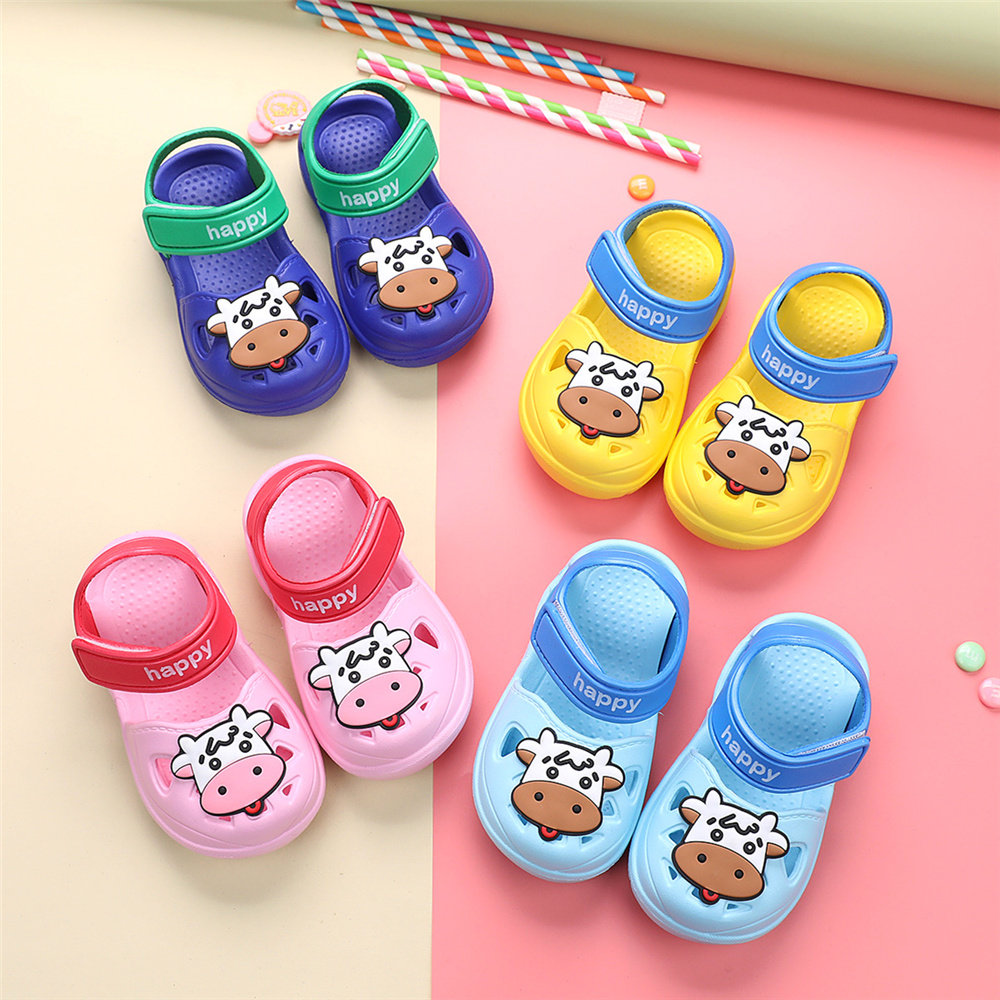 宝宝凉鞋软底沙滩鞋卡通男童儿童洞洞鞋轻底中小童女童小孩子防滑