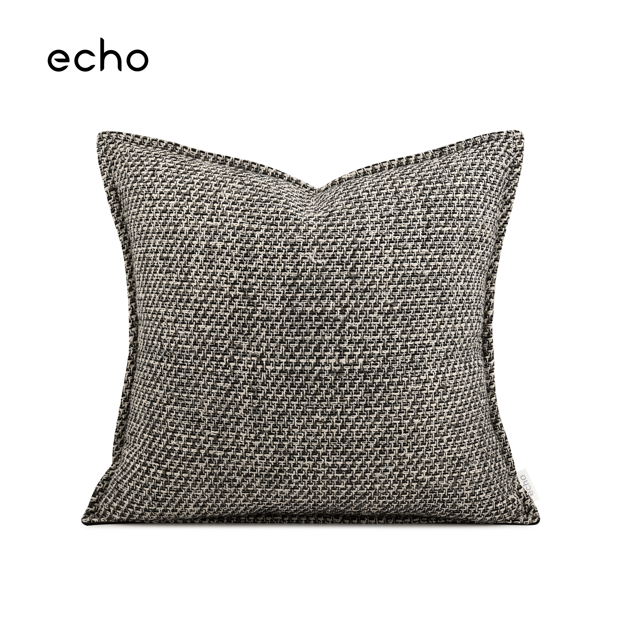 echo抱枕套沙发客厅样板间售楼处方枕靠背垫侘寂风回声棉麻方靠枕