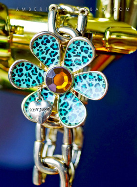 豹纹复古花卉弹力手镯