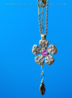 No.259 pilgrim 甜美气质合金镀金水晶宝石镶嵌项链