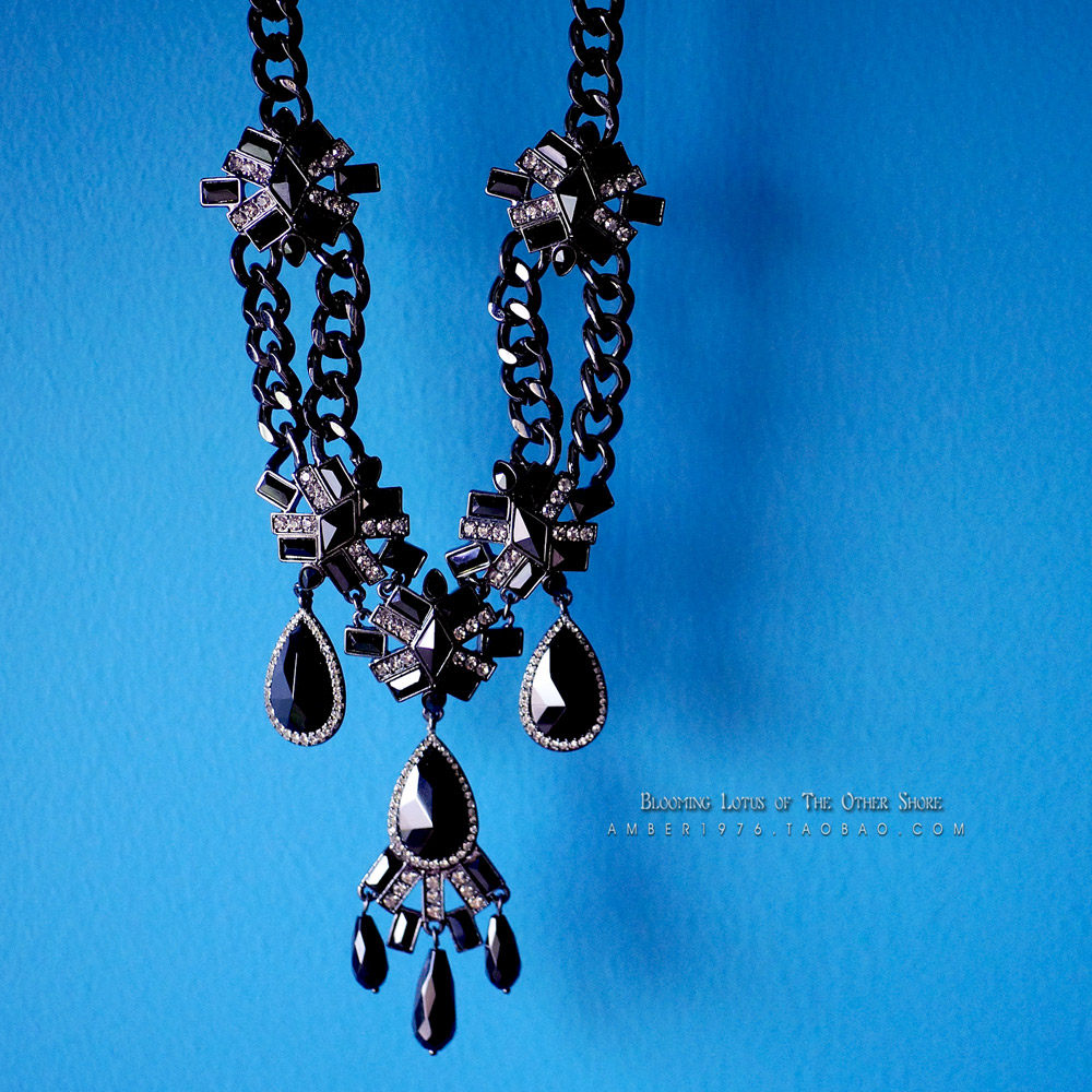 No.142 Vintage Jewelry 迷人的哥特魔力 复古宝石镶嵌手链 项链