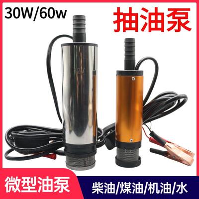 电动抽油泵12V小型手动潜水泵