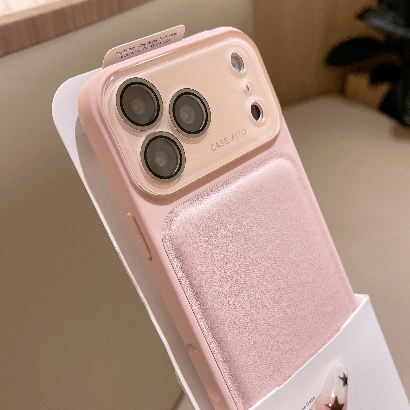 适用iPhone17promax手机保护壳新款16pro鼓包皮纹