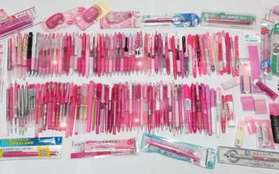 我是石榴强迫症粉色um151优质笔