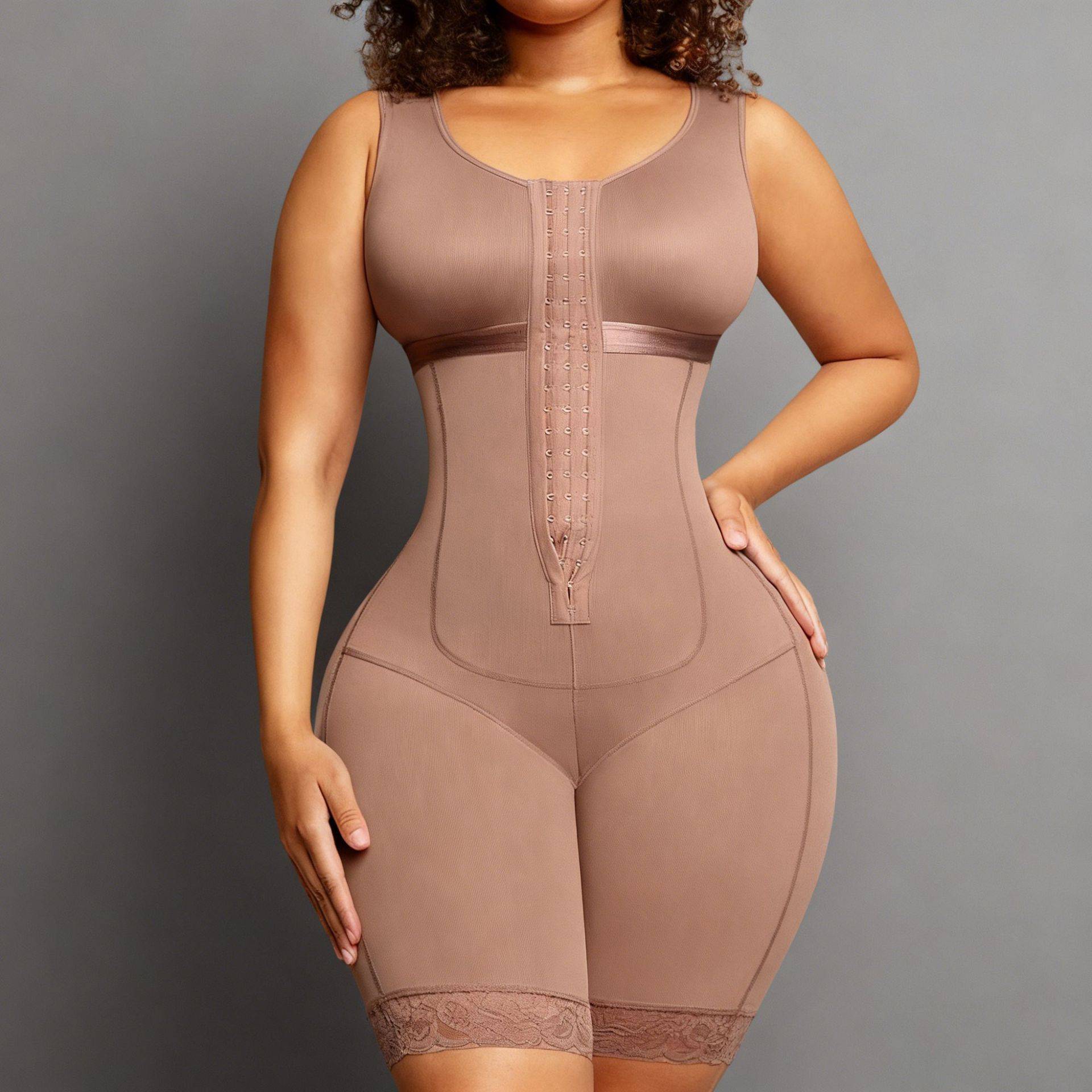 欧美bodyshaper连体衣大码束腰收腹提臀紧身塑形衣美体塑身衣