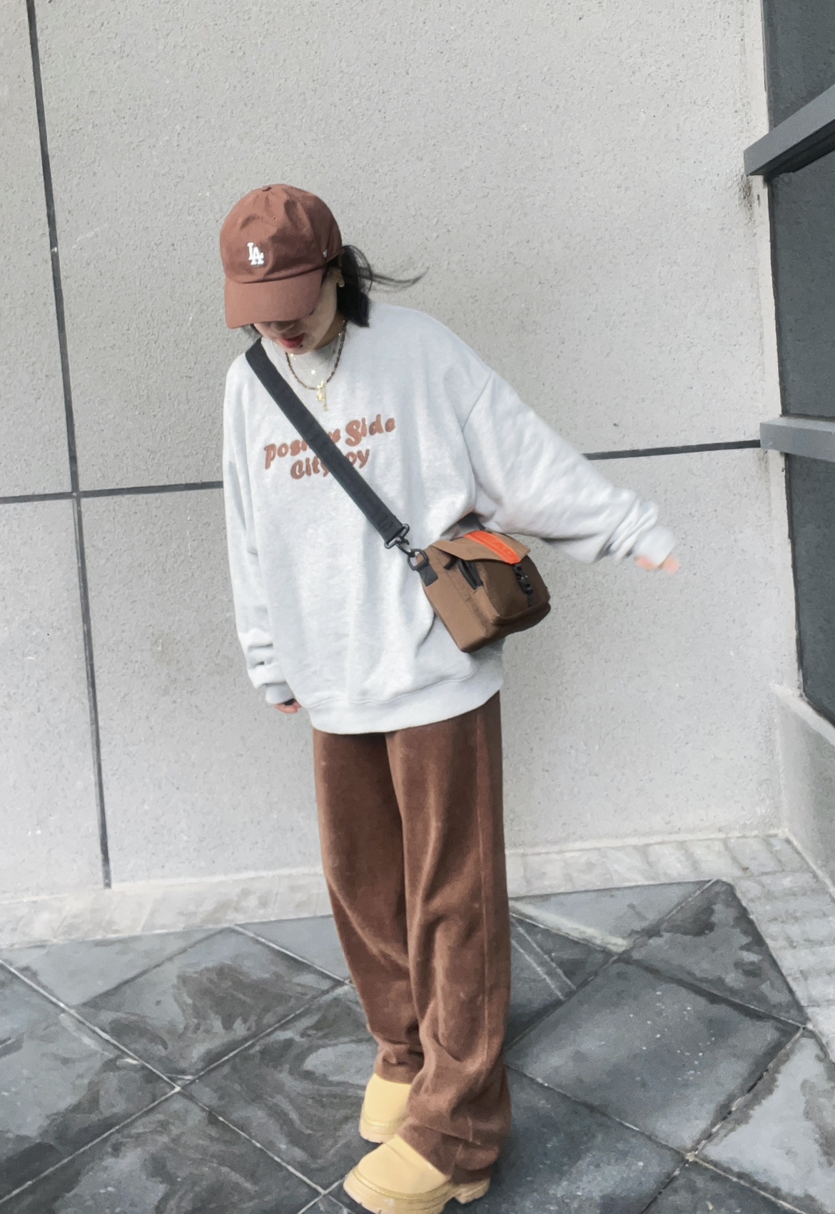 RDBK正品撞色斜挎包男女休闲邮差包挎包情侣款单肩包女潮牌小包