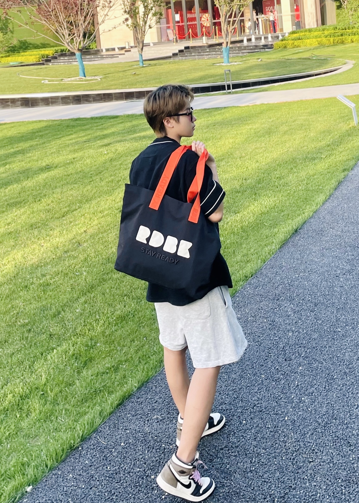 RDBK正品单肩包大容量大学生上课尼龙电脑通勤 斜挎手提托特包包