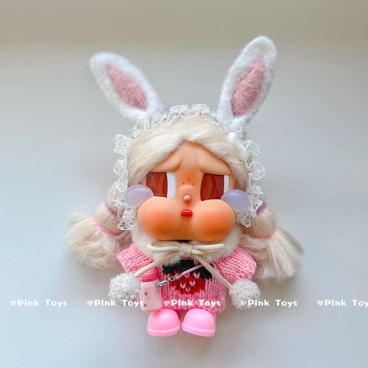 CRYBABY哭娃度假Vacation Mode On搪胶咕噜咕噜娃衣南瓜毛衣着替