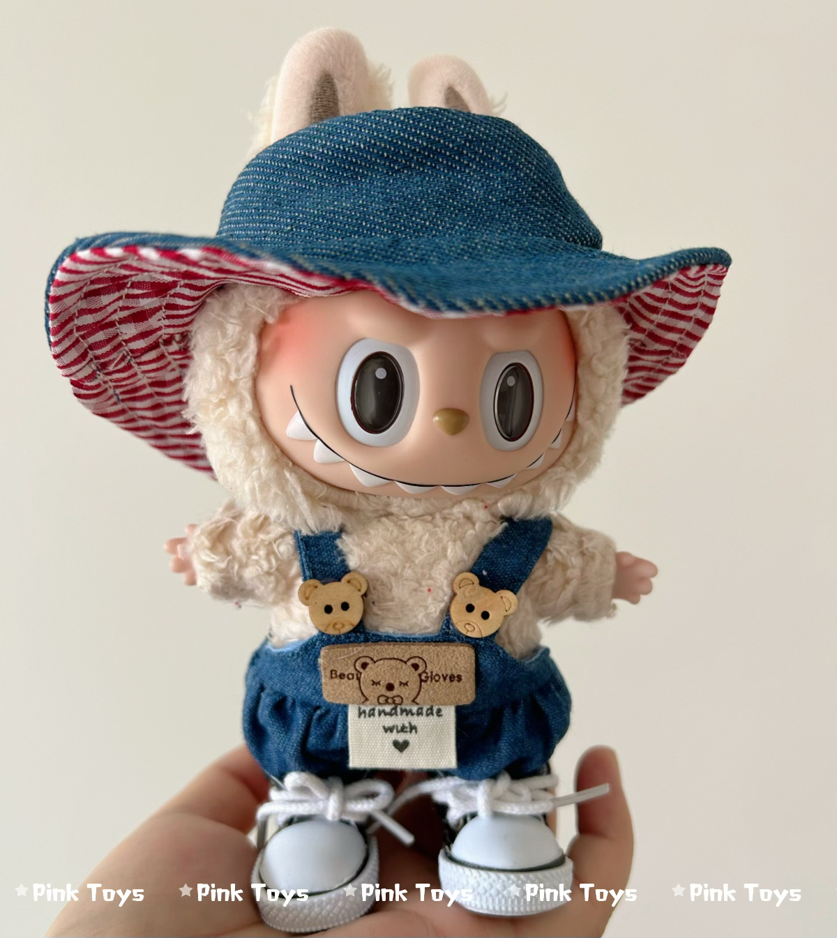 拉布布钥匙扣labubu clothes挂件着替衣服连衣裙背带裤娃衣替换装