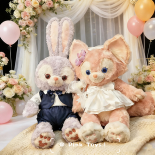 仅售娃衣13寸S号星黛露M号玲娜贝儿结婚压床娃娃一对婚纱礼服西装