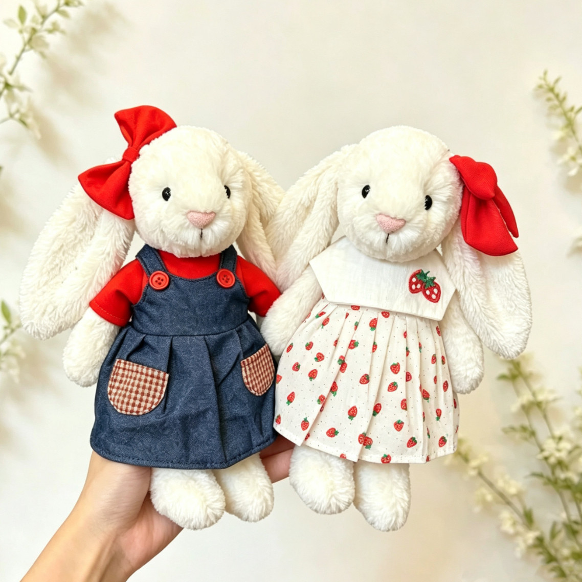 适用于Jellycat中号31cm害羞邦尼兔娃衣30CM伽百利兔新款连衣裙图片