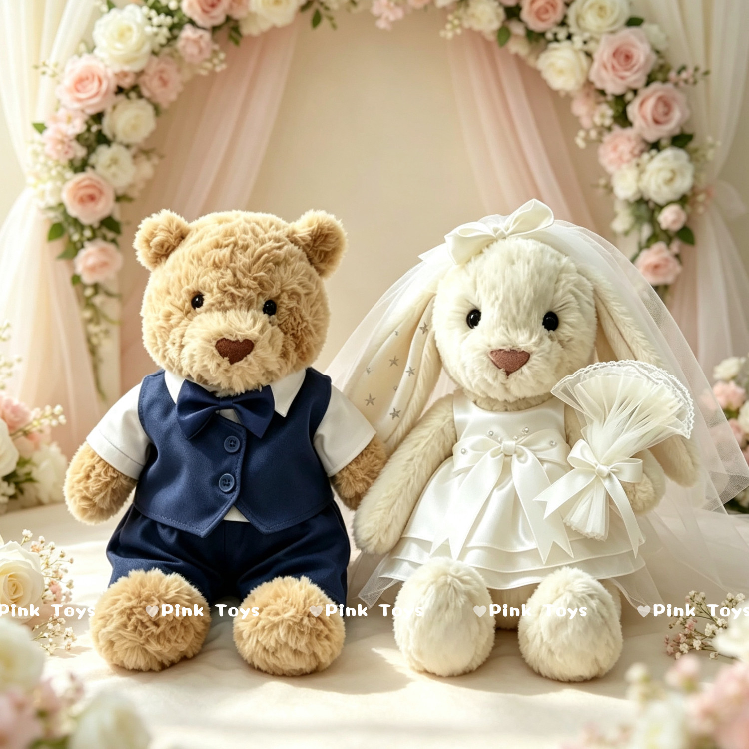 jellycat巴塞罗熊28cm36cm西装中号31cm邦尼兔娃衣压床娃娃婚纱图片