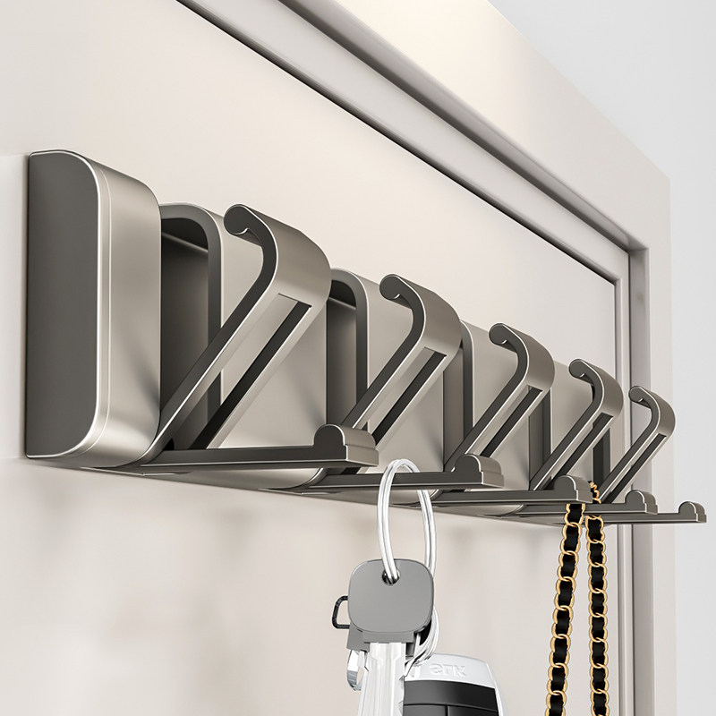 隐藏挂钩免打孔挂衣架墙上壁挂门后试衣间入户玄关包包钥匙挂衣钩