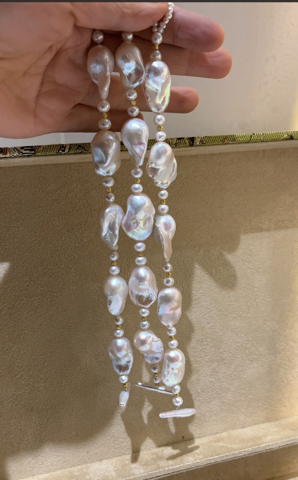 回馈款天然大巴洛克淡水珍珠手链