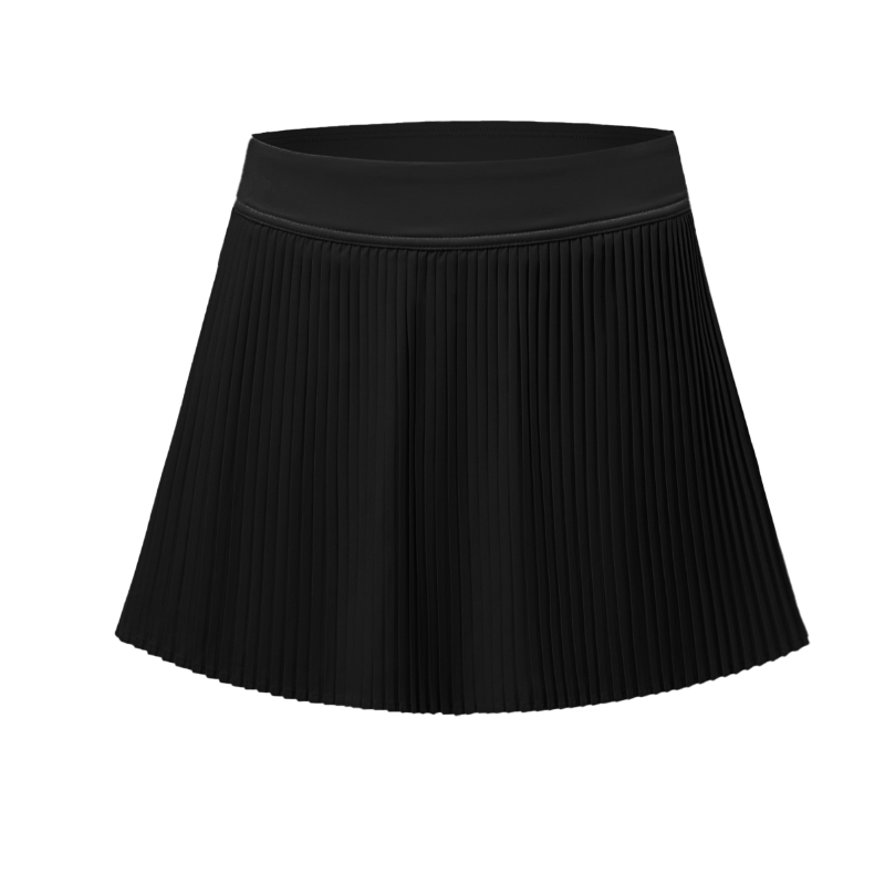Black[Comes with Safety Shorts/A-Line Skirt]