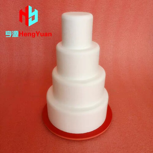 圆角加高假体泡沫蛋糕模型4寸6/8寸10圆形胚烘焙翻糖裱花练习模具