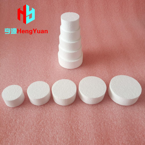 迷你圆形小蛋糕模型 月饼模具6*3cm泡沫胚 幼教儿童DIY手工粘土坯