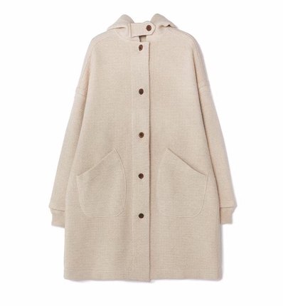 千克温暖  内蒙发货纯羊绒大衣单排扣连帽时尚保暖长外套