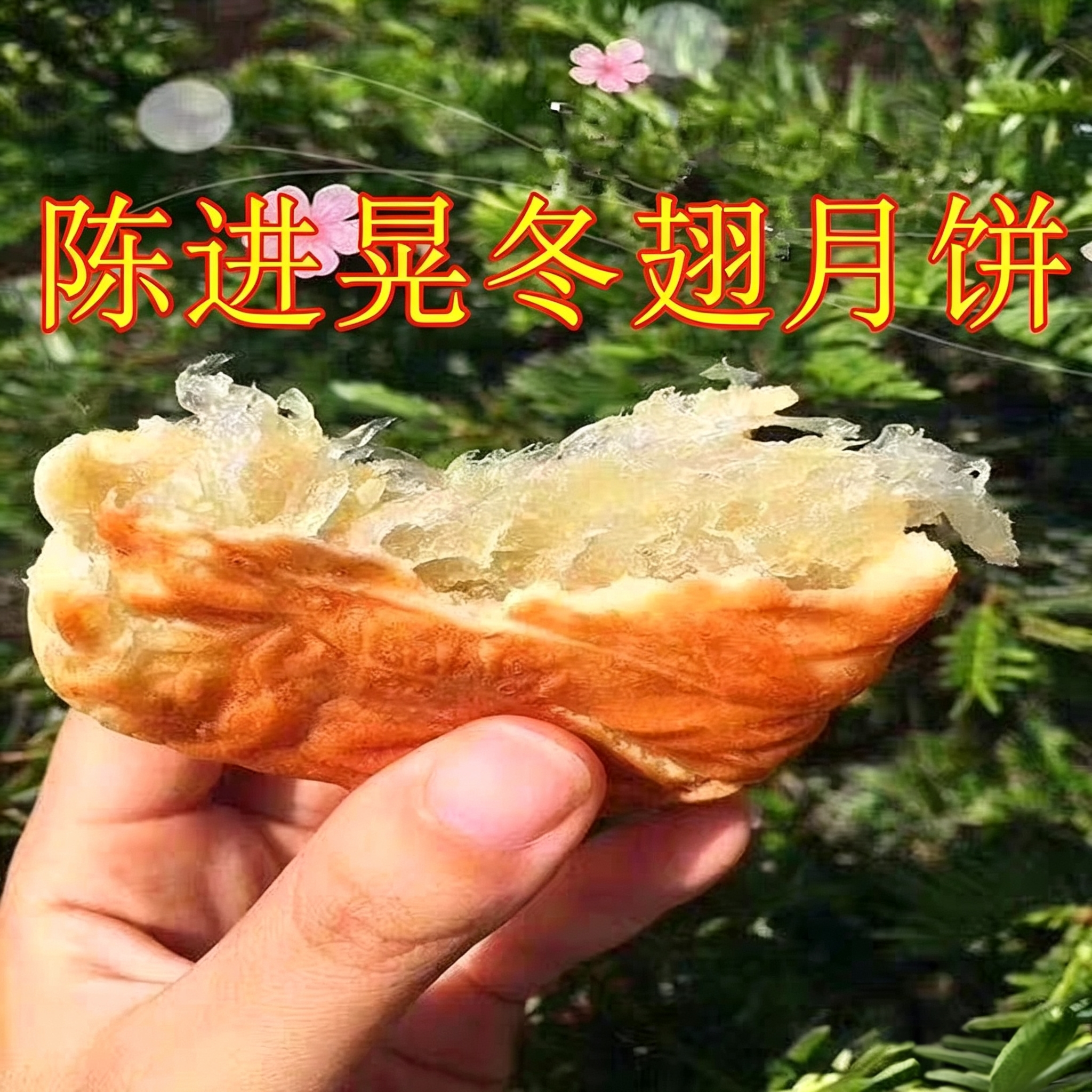 正宗台山特产深井陈进晃纯冬蓉月饼手工广式120克x 4个筒包装传统