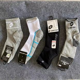 LOTTO 式 乐途 男子 运动棉袜黑袜白袜 3双装 运动训练中筒袜 多款