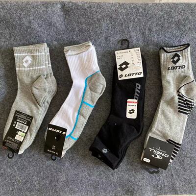 lotto乐途男子中筒运动袜
