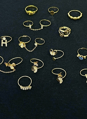 购衣满199赠品，戒指细款指环简约镶锆石戒指。单个15，三个包邮