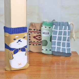 针织桌脚套大号欧式 餐桌腿椅脚保护套家具床脚垫沙发茶几桌椅脚垫