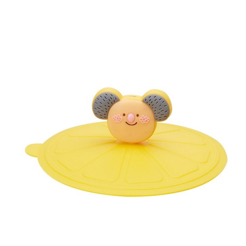 Чайная чашка, крышка для стакана, мультяшный стеклянный пылезащитный герметический пищевой силикон с уплотнителем со стаканом