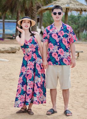 男女蜜月旅行度假情侣装夏装拍照