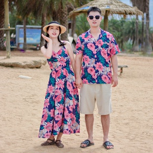 衬衫 云南旅游穿搭一衣一裙情侣装 蜜月度假婚纱拍照男士 2026款 夏装