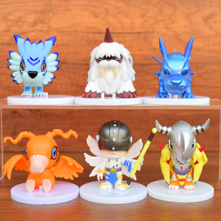数码宝贝手办盲盒公仔暴龙亚古兽加布巴达迪路兽玩偶摆件蛋糕装饰