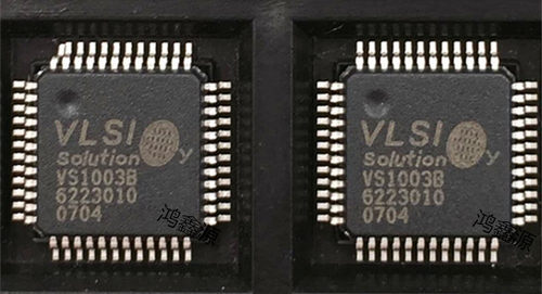 VS1003B-L 音频编解码器; 支持MP3,WMA  LQFP48