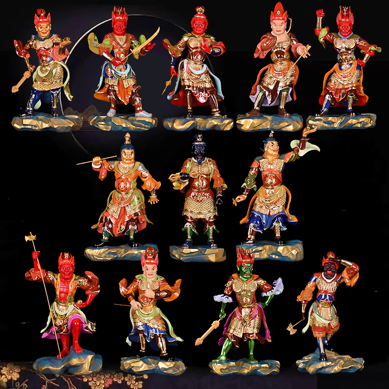 药师十二神将佛像十二药叉大将12夜叉12神王药师坛城佛堂供奉摆件