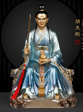 纯铜胡天刚胡天罡神像胡五太爷护法先家供奉佛像摆件掐丝镶嵌