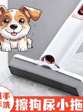 擦狗尿拖把宠物专用神器迷你海绵吸狗狗小狗拖布养狗免手洗猫尿