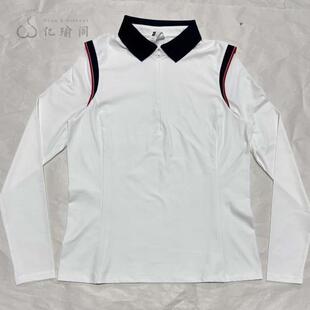 25秋冬新款 翻领拉链恤裸感磨毛瑜伽上衣 球服户外运动长袖