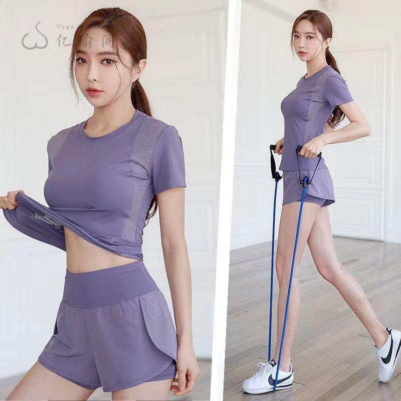 春季健身套装女夏薄款宽松速干