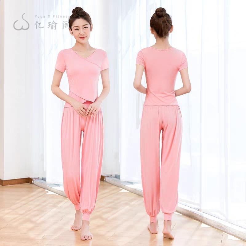 新款秋冬长袖瑜伽服套装宽松广场