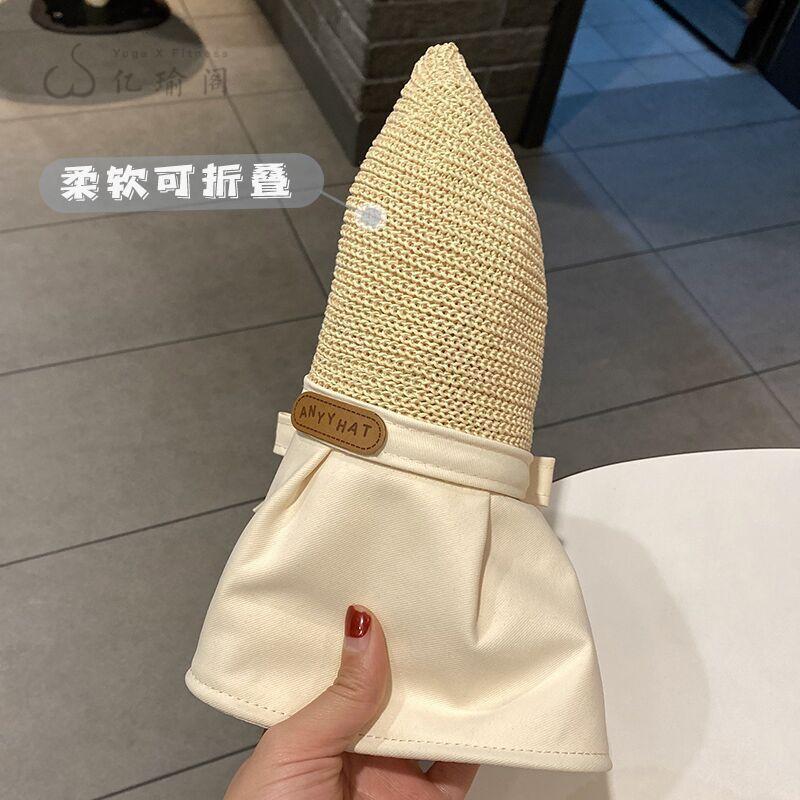 大帽檐遮脸渔夫帽女夏天遮阳帽