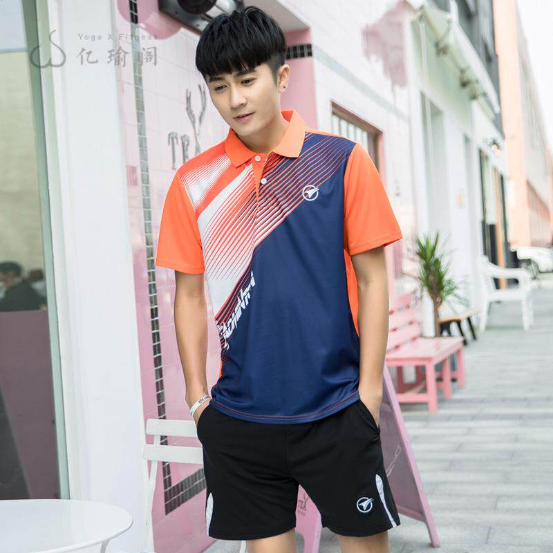 羽毛球服男套装女款跑步健身运动服短袖恤透气速干春夏