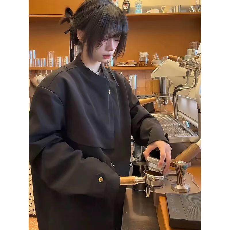 新中式解构活页外套男款秋冬高级感斜襟不对称西服夹克