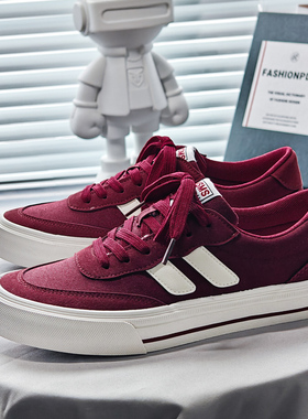 2025新款DC滑板鞋男士黄色帆布鞋低帮系带大码透气耐磨休闲运动鞋