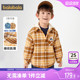 童装 新款 潮 秋冬装 巴拉巴拉男童棉服宝宝格子棉衣外套儿童加厚短款