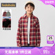 巴拉巴拉男童长袖 儿童加绒厚 童装 衬衫 中大童宝宝格子衬衣秋冬新款