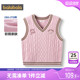 儿童外穿马夹坎肩 童装 巴拉巴拉女童针织衫 马甲宝宝毛衣背心秋冬款