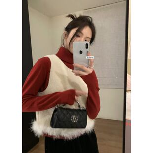 2250 METWO 奶白色贵气小香马甲坎肩背心 孤品清仓