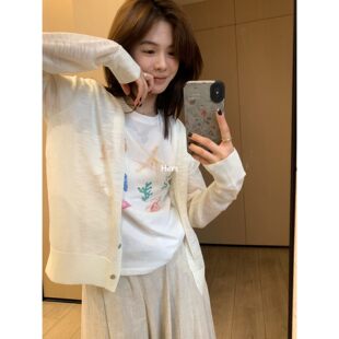 防晒衫 hers百搭透气舒适空调小衫 METWO 女21034 孤品清仓